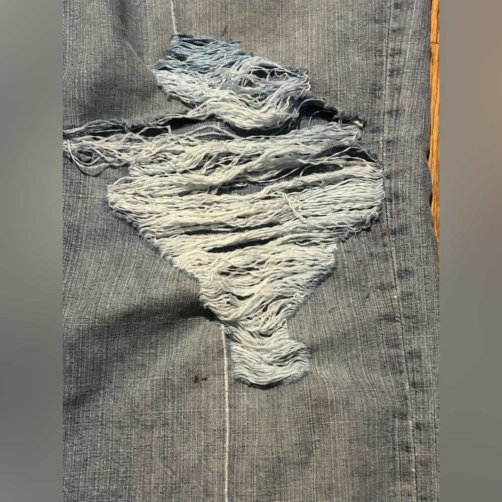 Rocawear Jeans Mens Vntg Baggy Hip Hop Skater Y2K Wide Leg Thrashed Distressed‎ - Picture 8 of 12